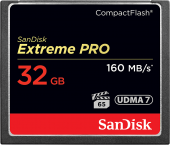 Карта памяти Sandisk 32GB Extreme PRO CompactFlash 160MB/s Карта памяти Sandisk 32GB Extreme PRO CompactFlash 160MB/s
