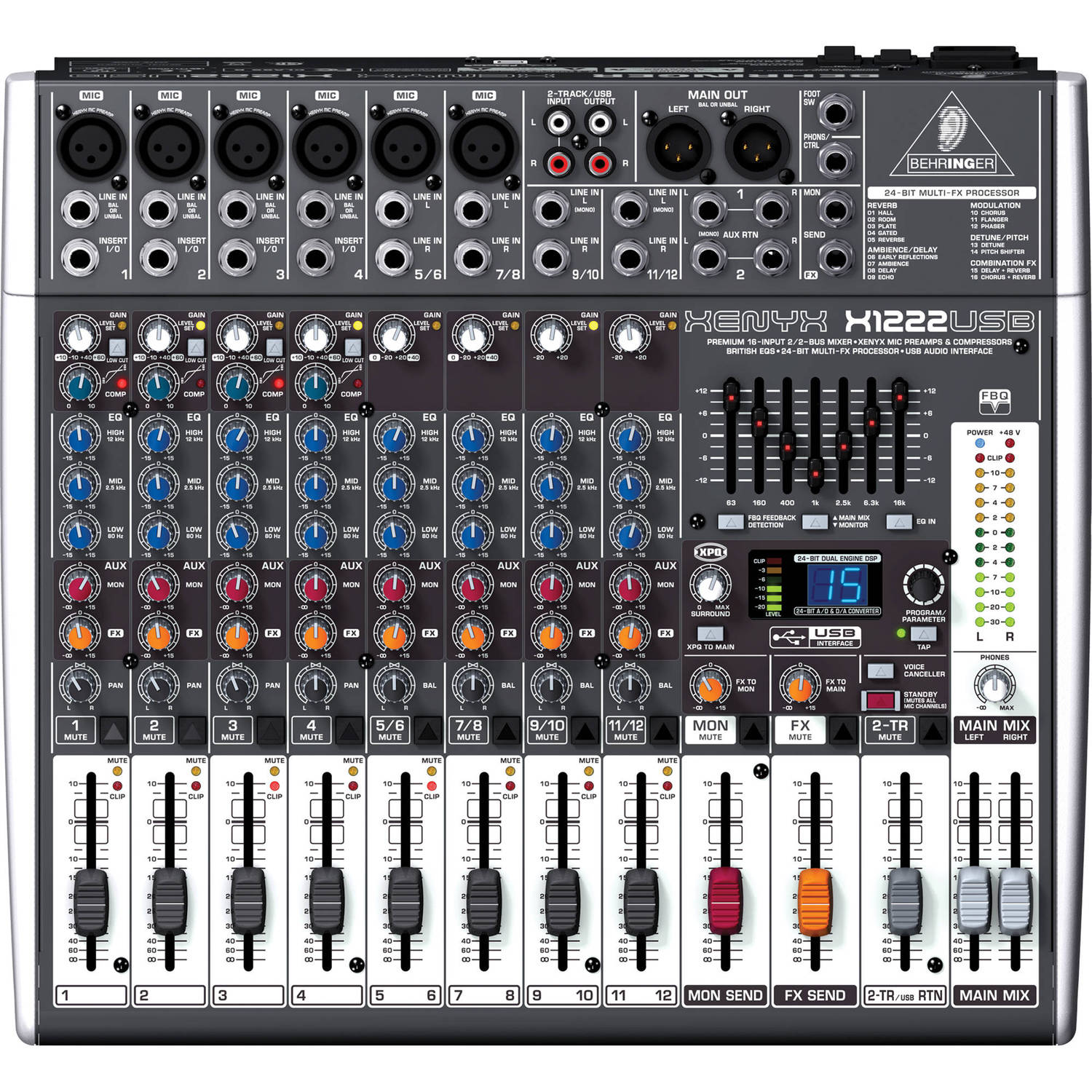 Микшерный пульт Behringer X1222USB