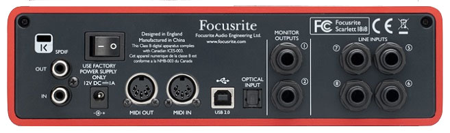 Аудиоинтерфейс Focusrite Scarlett 18i8