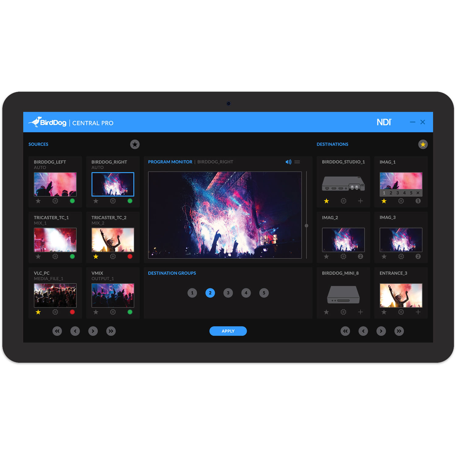 Программное обеспечение BirdDog Central PRO
