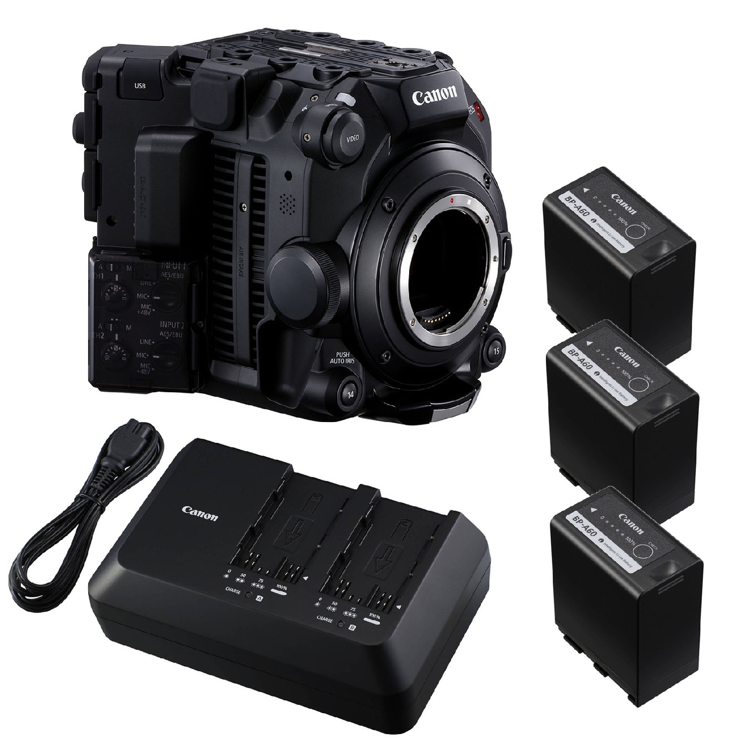 Компект: Canon EOS C500 MarkII, Canon CG-A10, Canon BP-A60 Компект: Canon EOS C500 MarkII, Canon CG-A10, Canon BP-A60