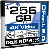 Карта памяти Delkin Devices 256GB Cinema CFast 2.0 560X 4K Video