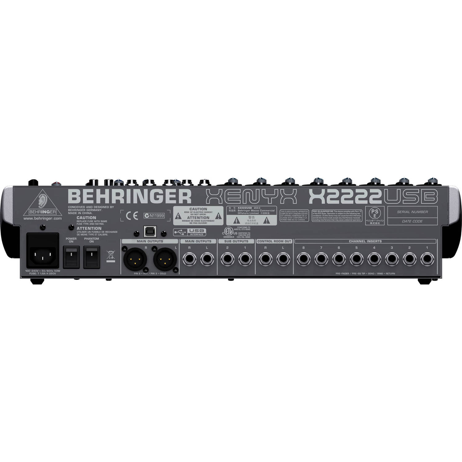 Микшерный пульт Behringer X2222USB