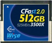 Карта памяти Wise 512GB CFast 2.0 Memory Card 510MB/s (синяя)