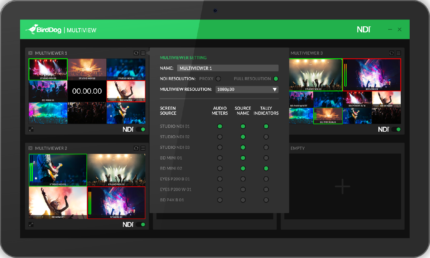 Программный мультиэкранный процессор BirdDog Multiview Pro