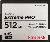 Карта памяти Sandisk 512GB Extreme PRO CFast 2.0 525MB/s Карта памяти Sandisk 512GB Extreme PRO CFast 2.0 525MB/s